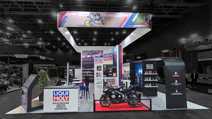 Stand Liquimoly au Salon du 2 roues à Lyon Eurexpo 